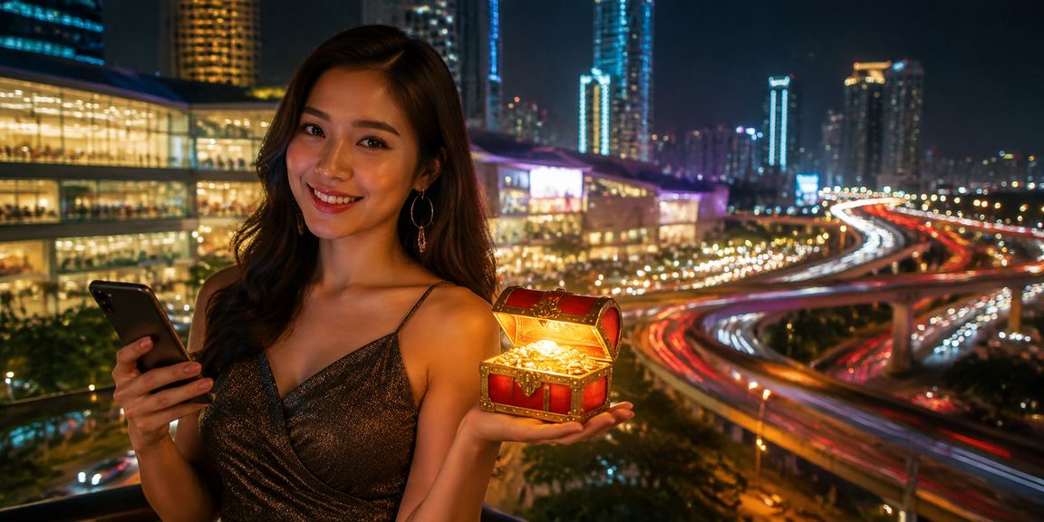 Pengguna mengakses live chat casino dari ponsel di kafe Vietnam